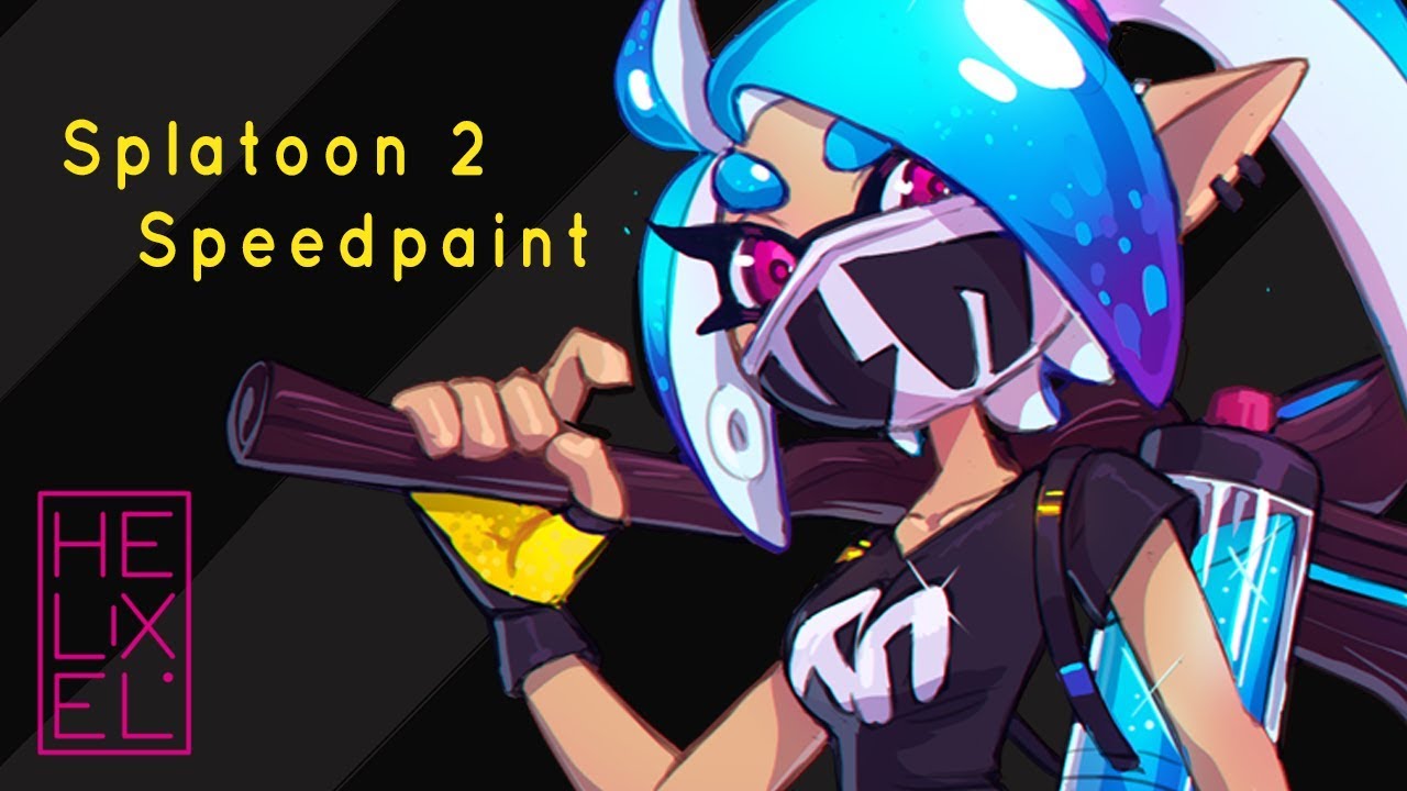► Speedpaint: Splatoon 2 - Inkling OC! By Helixel