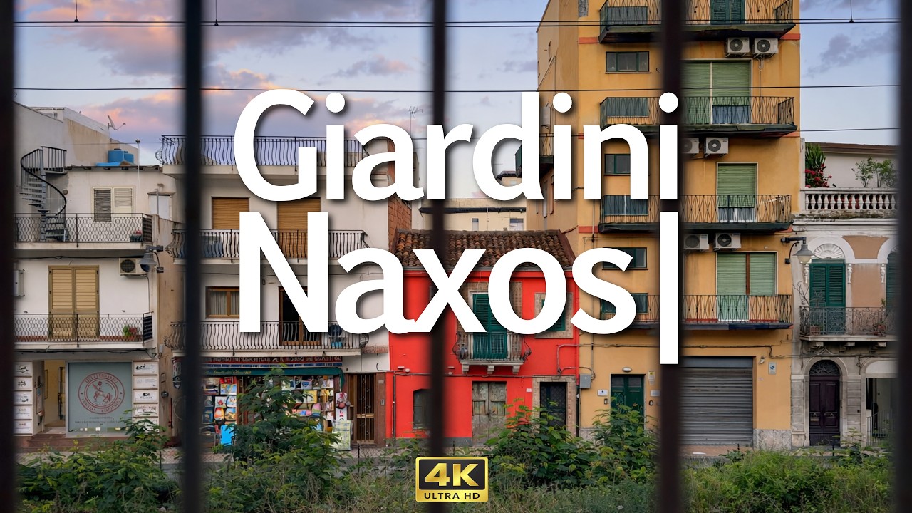 🇮🇹 Giardini Naxos Italy Walking Tour | Sicily’s Seaside Town 🇮🇹 4K