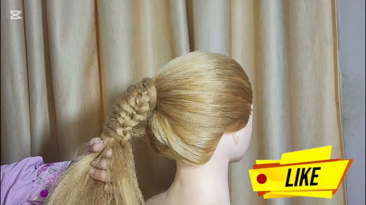 Easy & Stylish Ponytail Hairstyle for Girls  Ponytail Hair Style Tutorial#by#Rifat Mac blush 