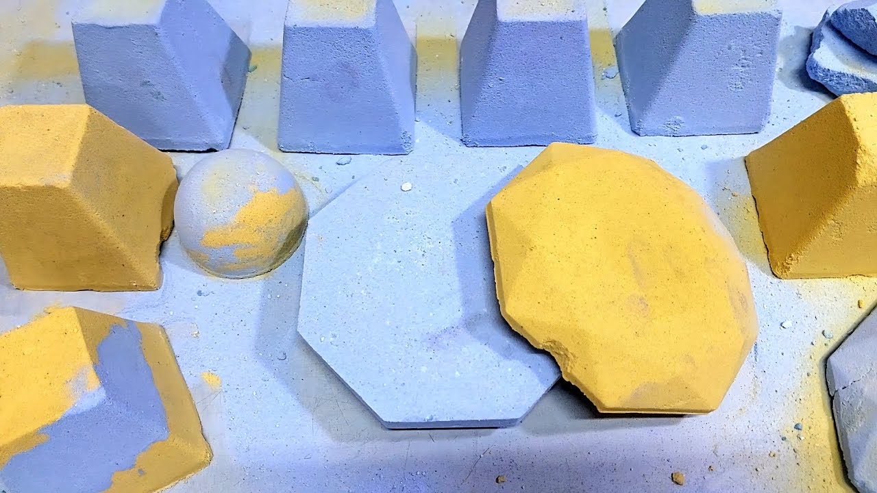 Satisfying Bakingsoda crush | Perfect Shapes Break (Asmr) 👌