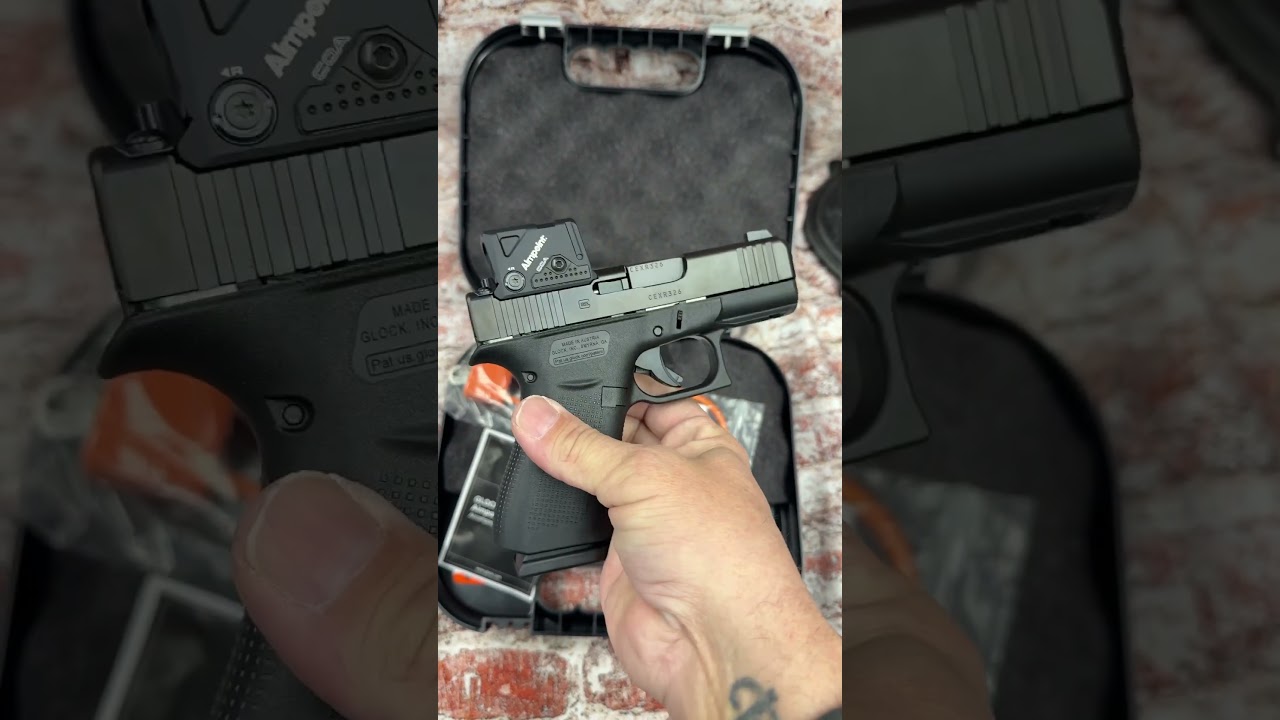 GLOCK 43X MOS 9MM 3.4&Prime; BARREL 10-ROUNDS W/ AIMPOINT COA