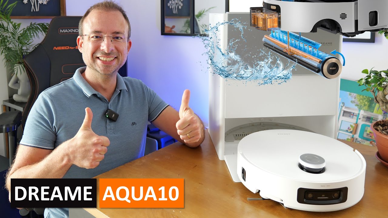 Dreame Aqua10 Ultra Roller ❤️❤️ Le N°1 des aspirateur robot de 2025