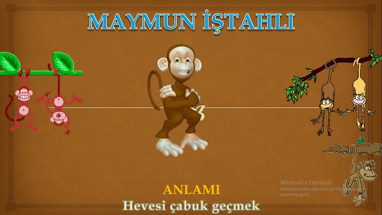 GÖRSEL ZEKAYA UYGUN TAM ÇOCUKLARA GÖRE 50 TANE DEYİMLER VE ANLAMLARI