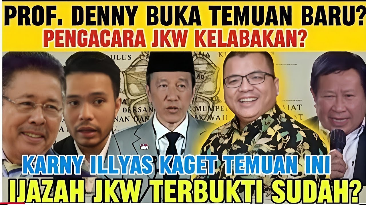 WADUH!! PROF. DENNY ILYAS INDRAYANA BONGKAR IJASAH JKW DI ILC KARNY ILYAS TERKEJUT TEMUAN BARU⁉️