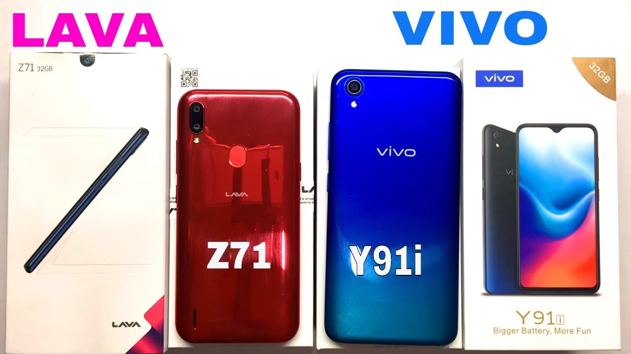 Lava Z71 vs Vivo Y91i Unboxing,Compare in Hindi