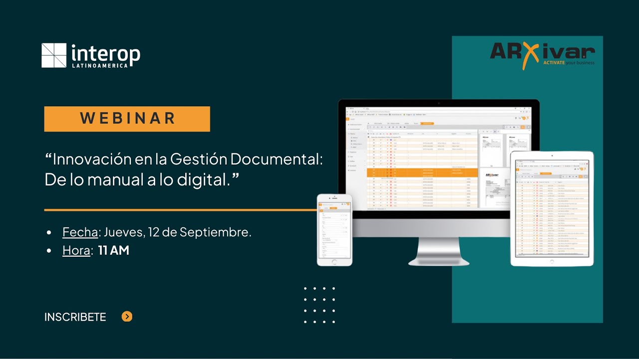 Webinar Innovando en la gestión documental | Arxivar e Interop Latinoamérica