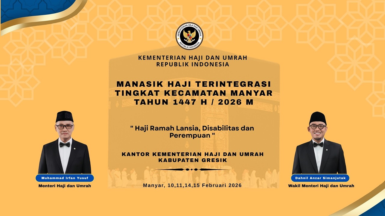 Manasik Haji Terintegrasi Tingkat Kecamatan Manyar Tahun 1447 H / 2026 M - Hari ke 1