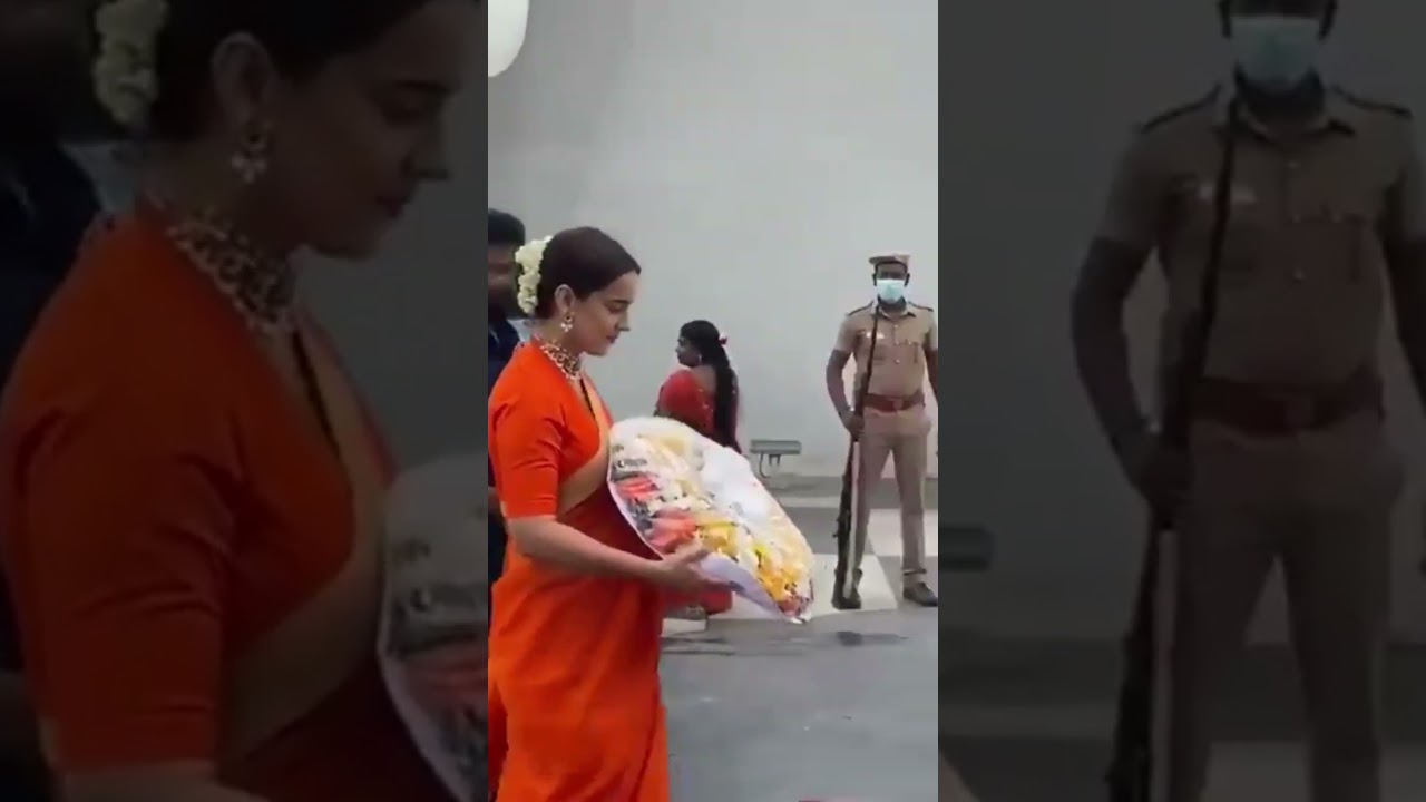 J Jayalalitha amma, visiting &hearts;️ Actress Kangana @vinodharshi34