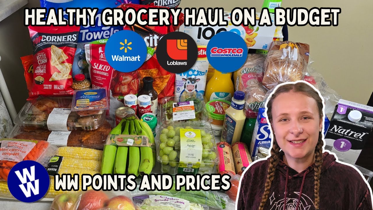 Healthy Grocery Haul On A Budget | WW (WeightWatchers) Points | Costco, Walmart and Loblaws