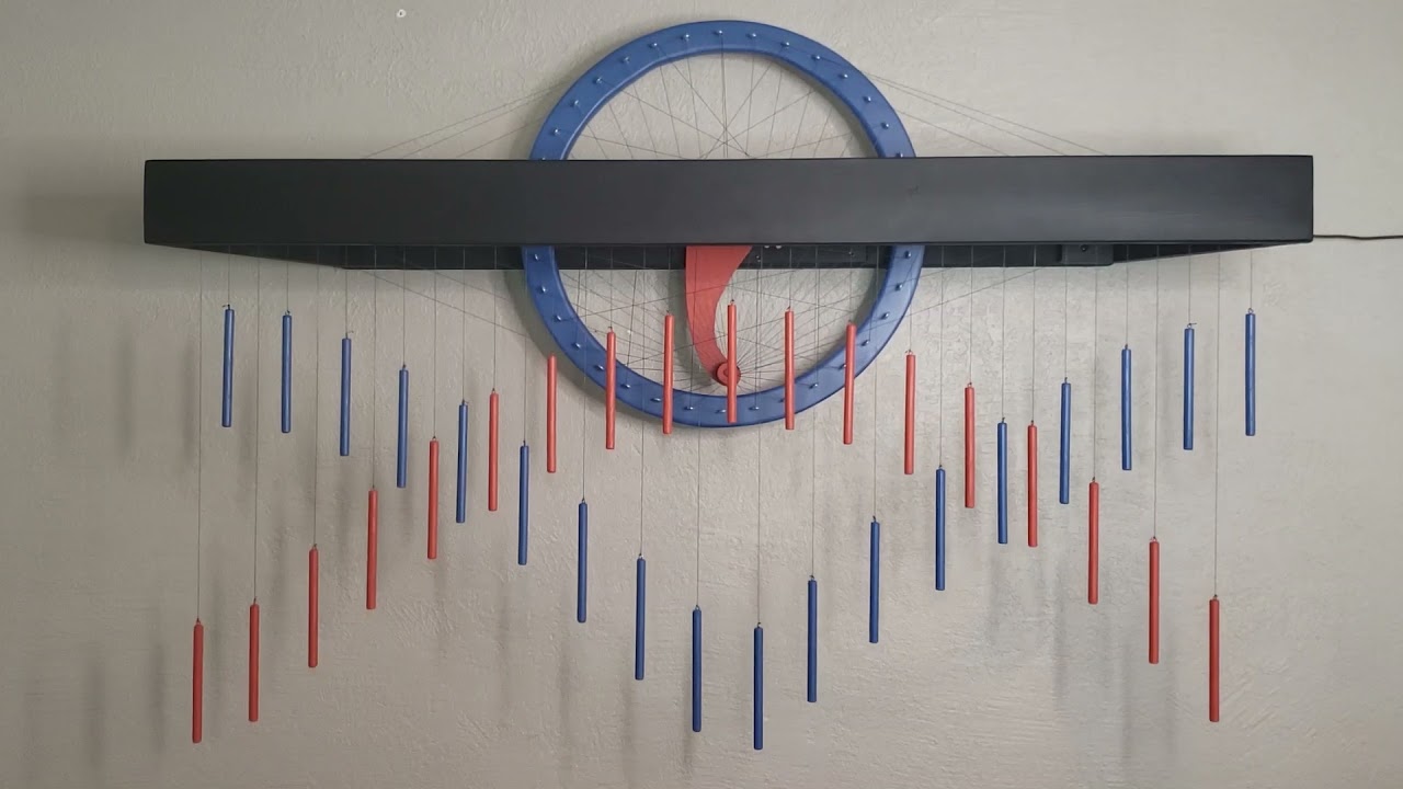 Wave Kinetic Sculpture: Sine Weaver
