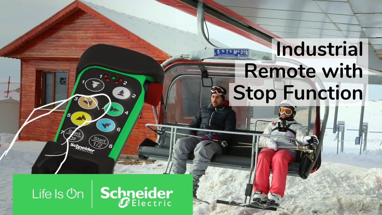 Industrial Remote Control  Stop Function | Schneider Electric