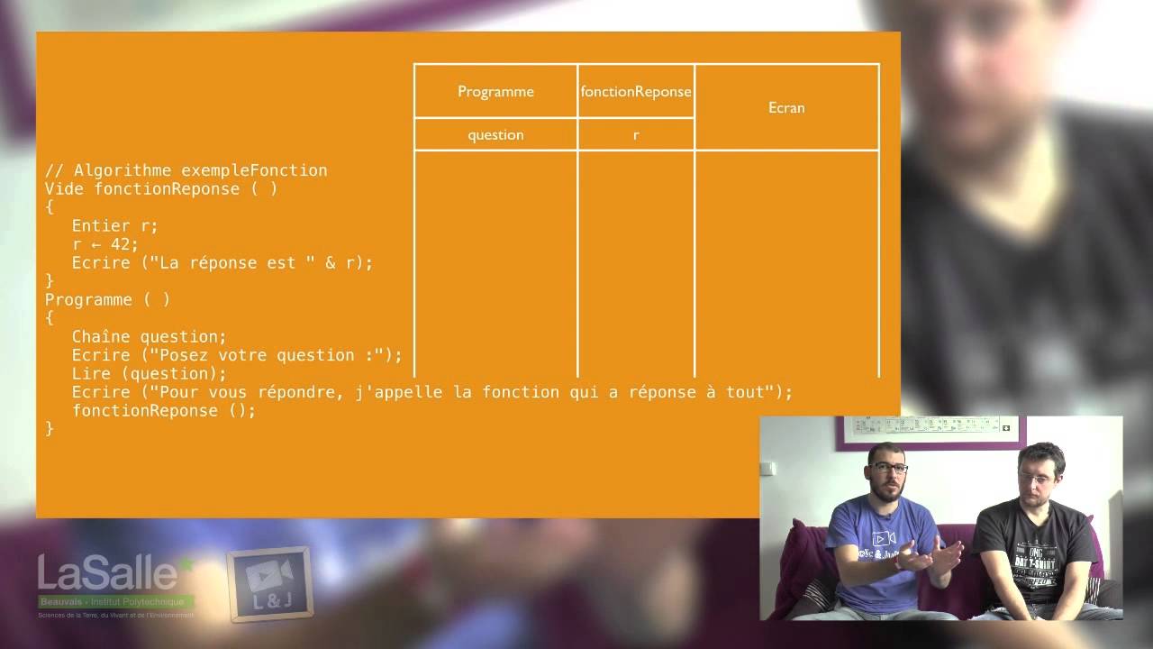 Algorithmique - Fonctions #Algo20