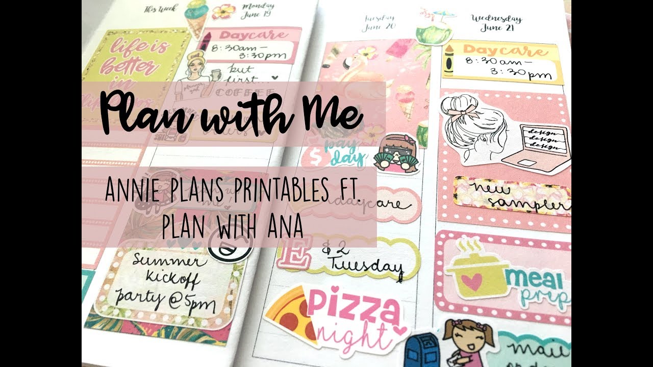 PLAN WITH ME | Traveler's Notebook ft. Annie Plans Printables