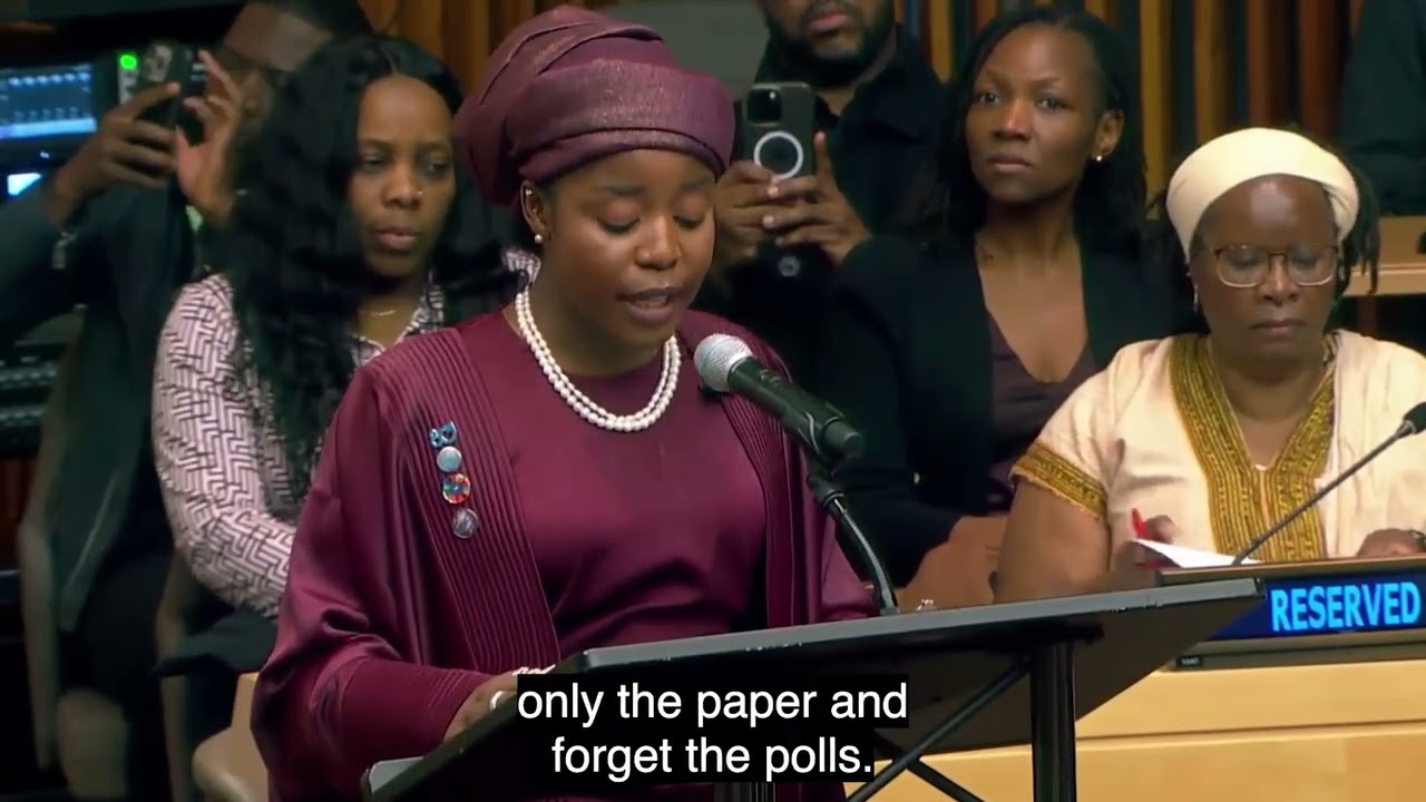 Аль-Ханислам выступает на мероприятии Генерального секретаря, посвященном общему обязательству по...