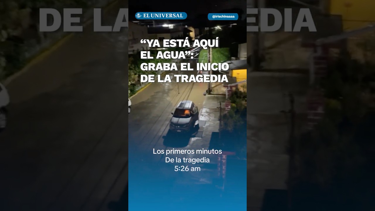 As&iacute; se vivieron los primeros momentos tras el desbordamiento en Poza Rica #short