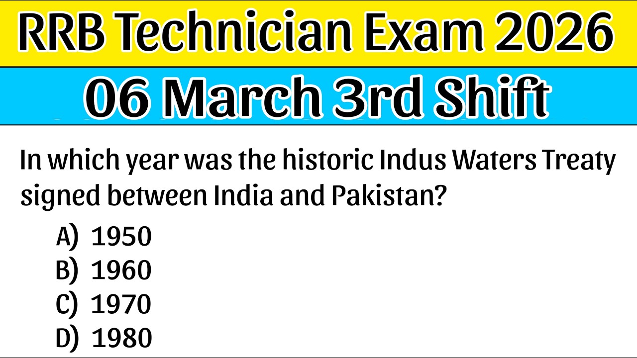 RRB Technician Review 3rd Shift 06 March | RRB Technician Exam Analysis today | RRB TECH 2026
