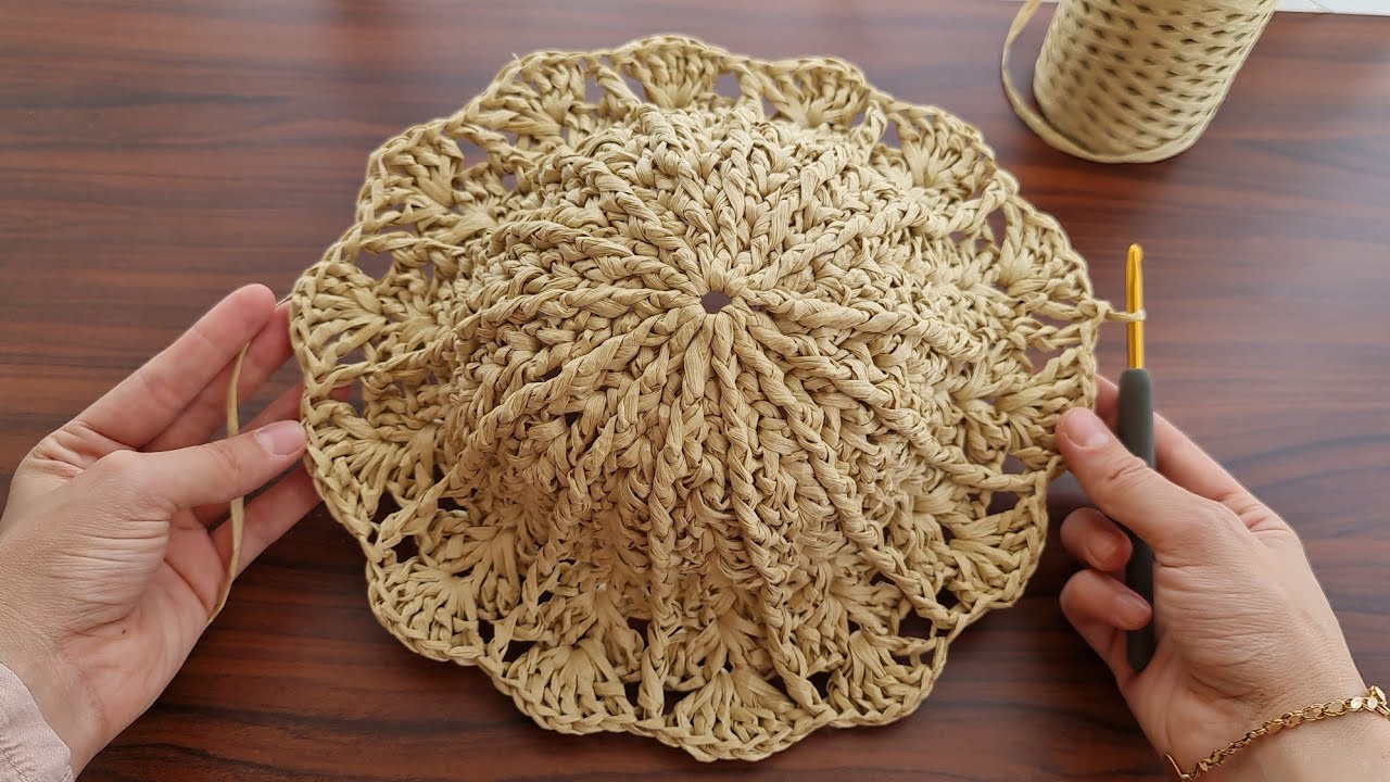 SUPERB BEAUTIFUL😲MUY BONİTO Crochet raffia paper rope beach bag  Paper ip plaj çantası #crochet