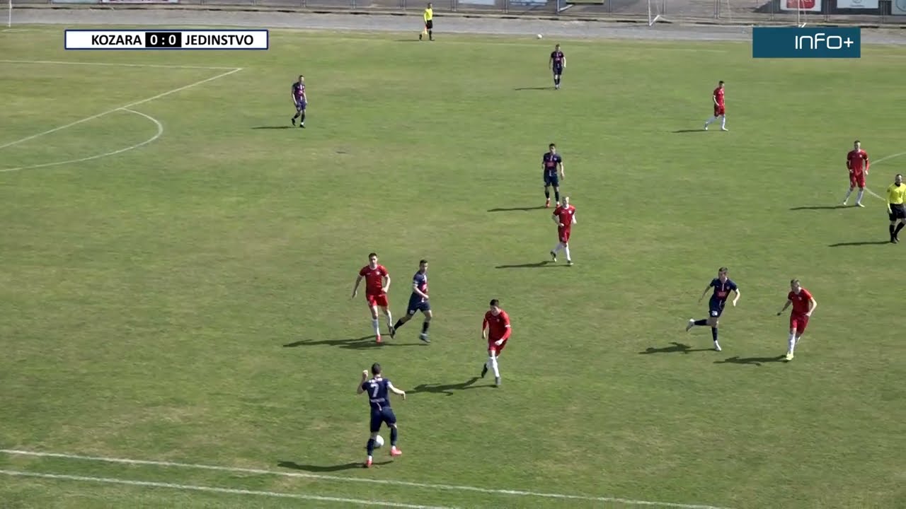 Omladinska liga BiH, grupa Zapad (juniori) 14. kolo: Kozara 3:0 Jedinstvo /prvo poluvrijeme/