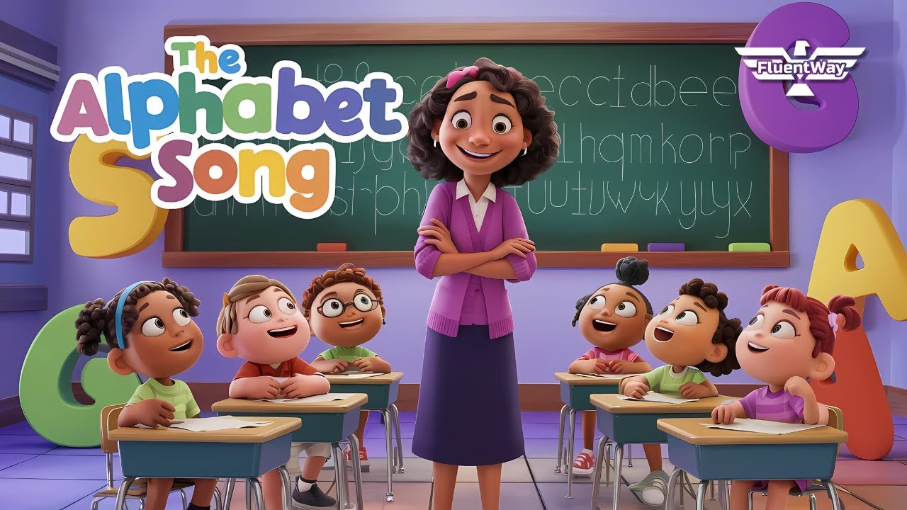 The Alphabet Song | Nursery Rhymes & Kids Songs |  Fluent Way Idiomas