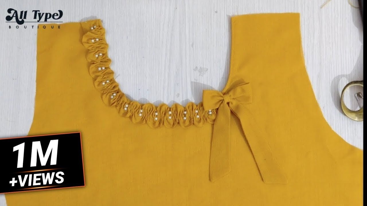👌Perfect Method for cut work neck design!!Neck sewing tips& tricks