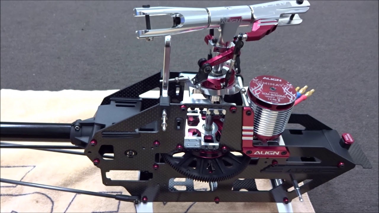 Aufbau Mechanik Align T Rex 500X, building the Align T Rex 500X !