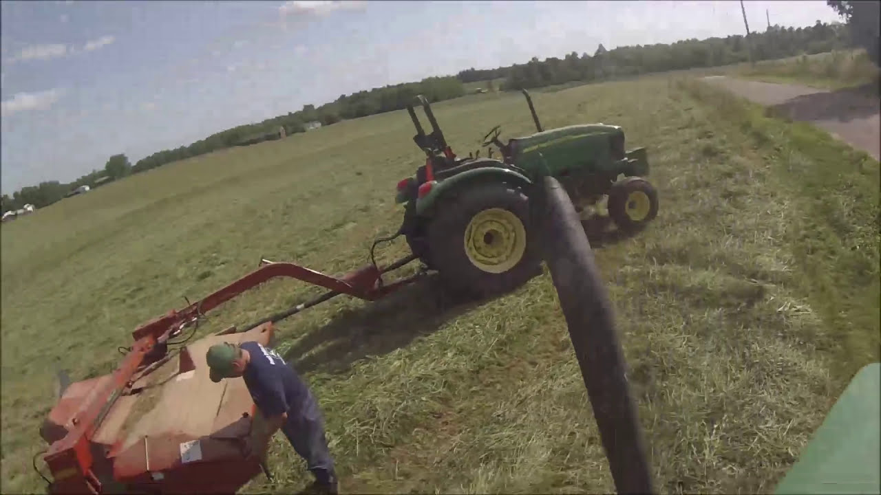 Mowing hay. Finally!!