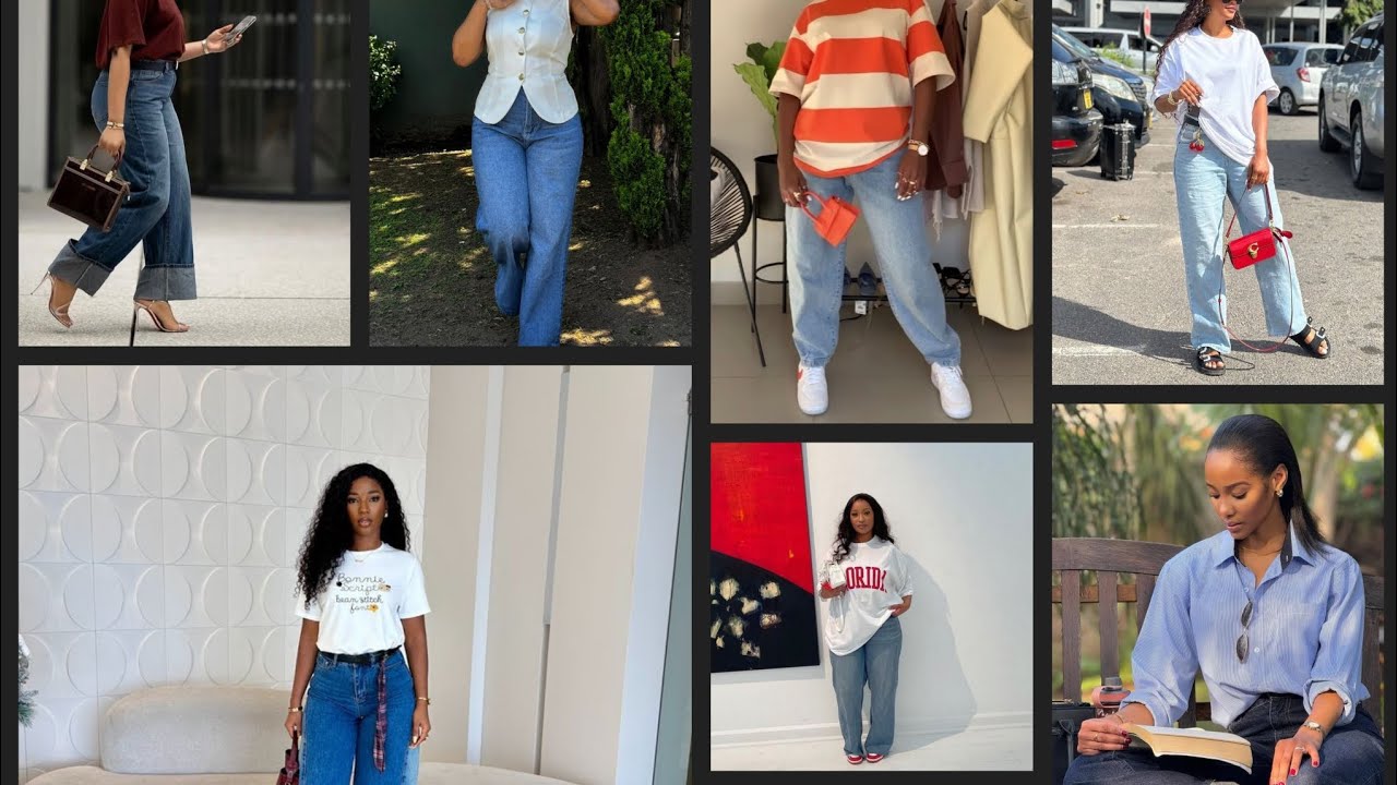 High-class still modest 👌 awesome ways to step out in boyfriend jeans 😎#fashion #modestclothing 
