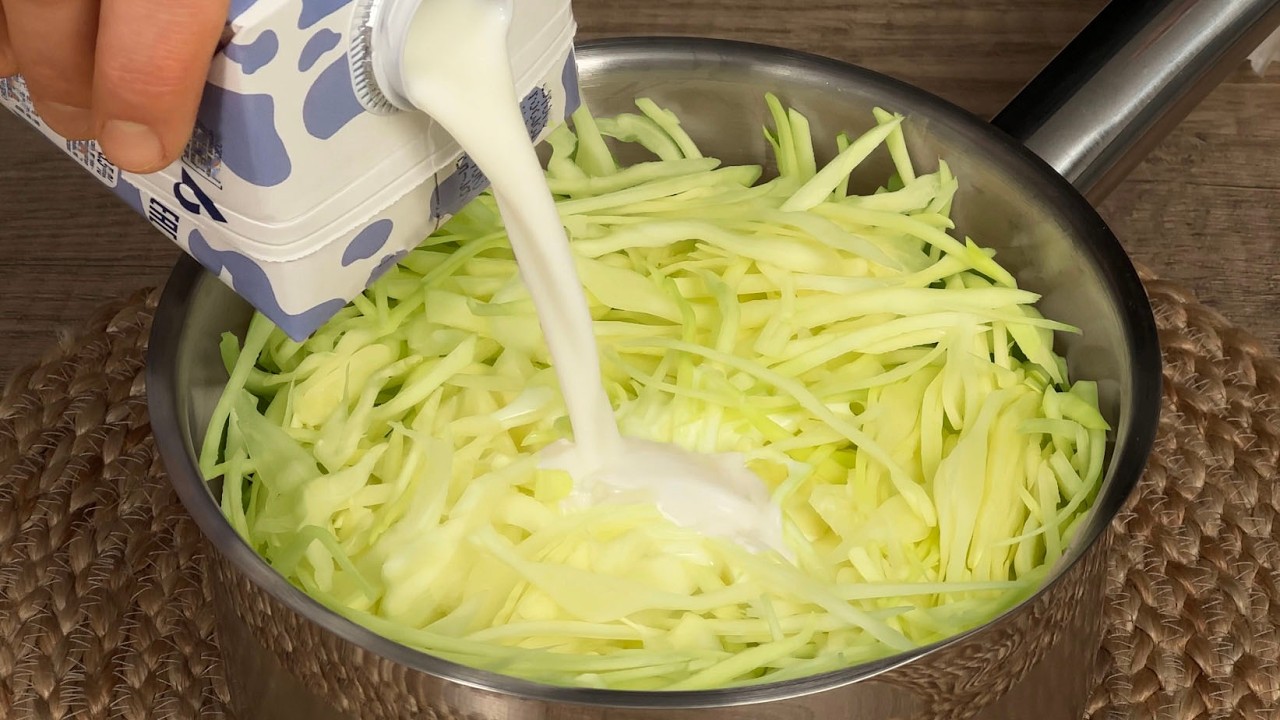 Milch mit Kohl mischen! Diesen Trick habe ich in einem schicken Restaurant gelernt!