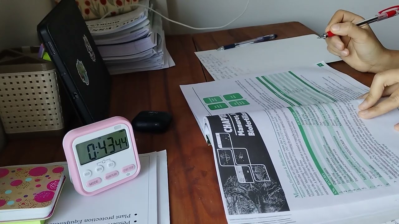 For  Board students 2 Hours study with me session | Background noise, 50/10 Pomodoro method, Break.