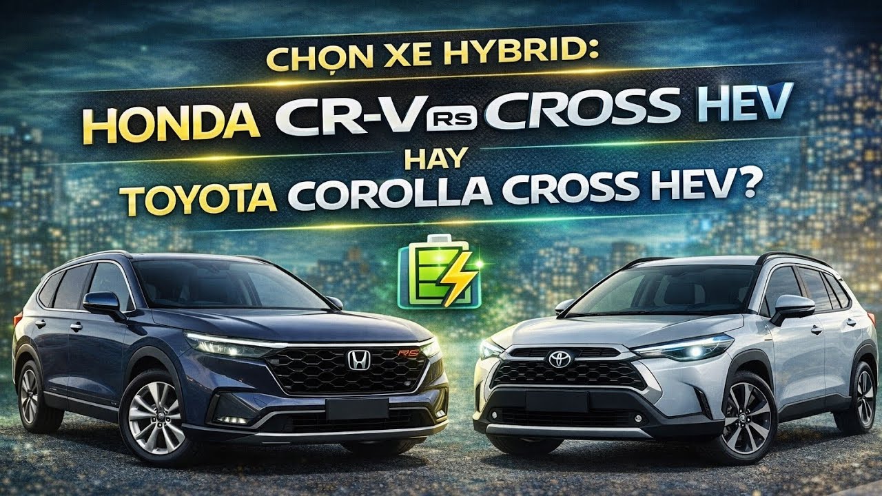 Chọn xe hybrid: Honda CR-V e:HEV RS hay Toyota Corolla Cross HEV?