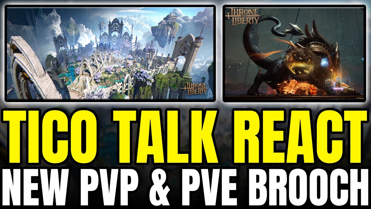 Реакция Tico Talks: Новая PvP/PvE брошь, осада, поля сражений и подземелья | Throne and Liberty