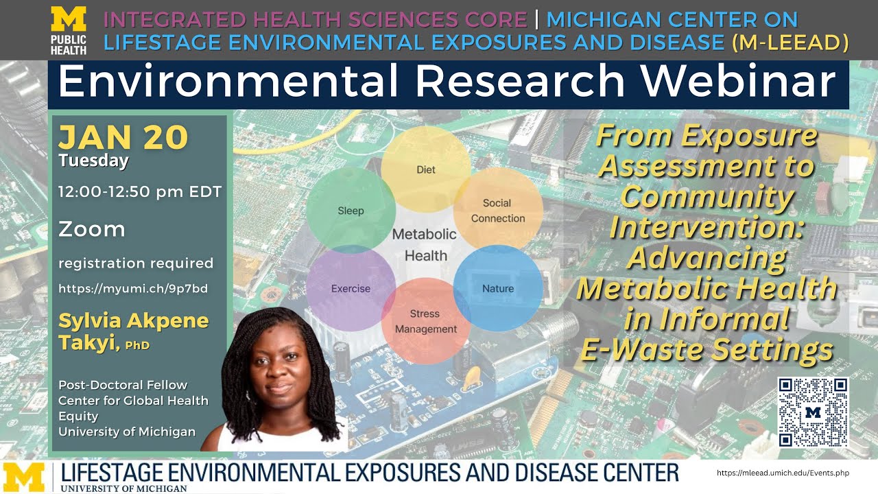 “From Exposure Assessment to Community Intervention: Advancing Metabolic Health...”