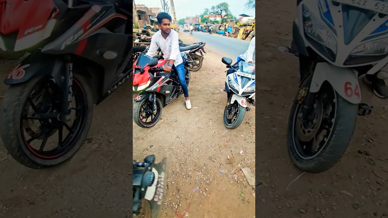 Yamaha R15 V2 vs 🤝 R15 v3 #r15v2 #r15v3