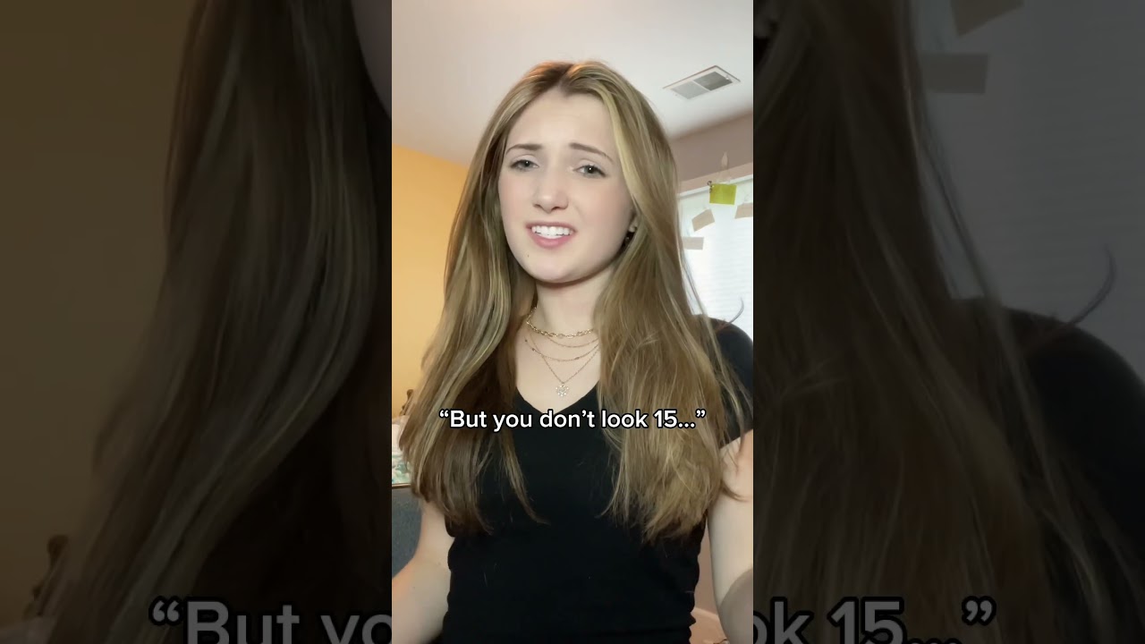 #pov: somebody tells her that she doesn&rsquo;t look her age so she does this #shorts #acting