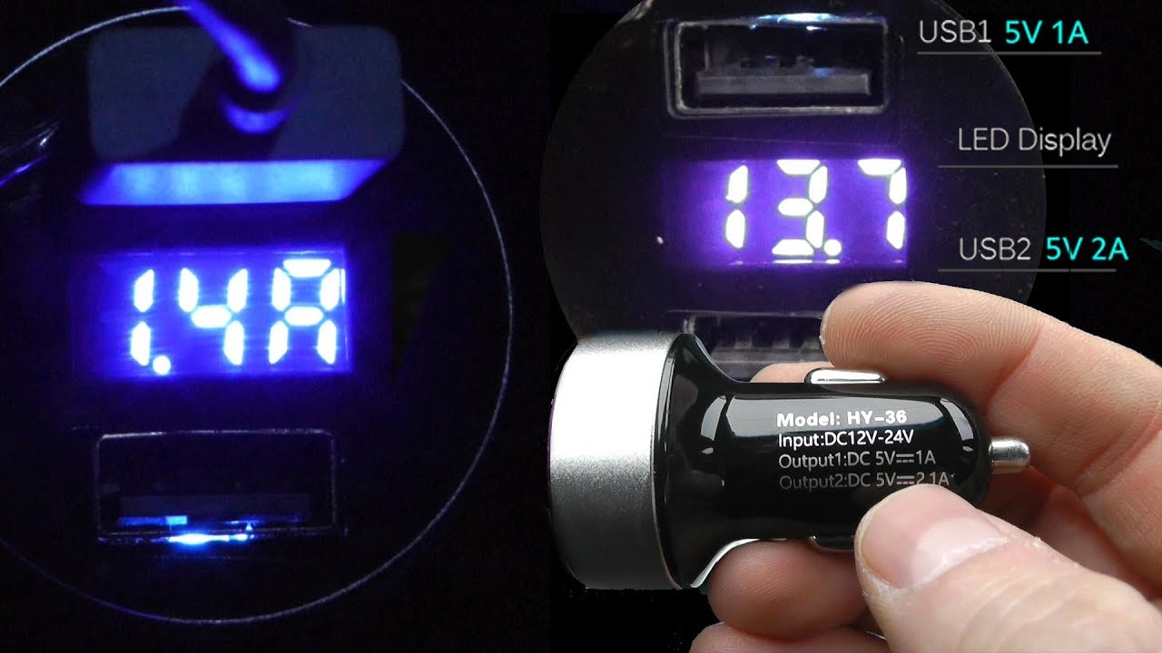 Зарядное устройство в авто с usb для телефона, планшета, видеорегистратора