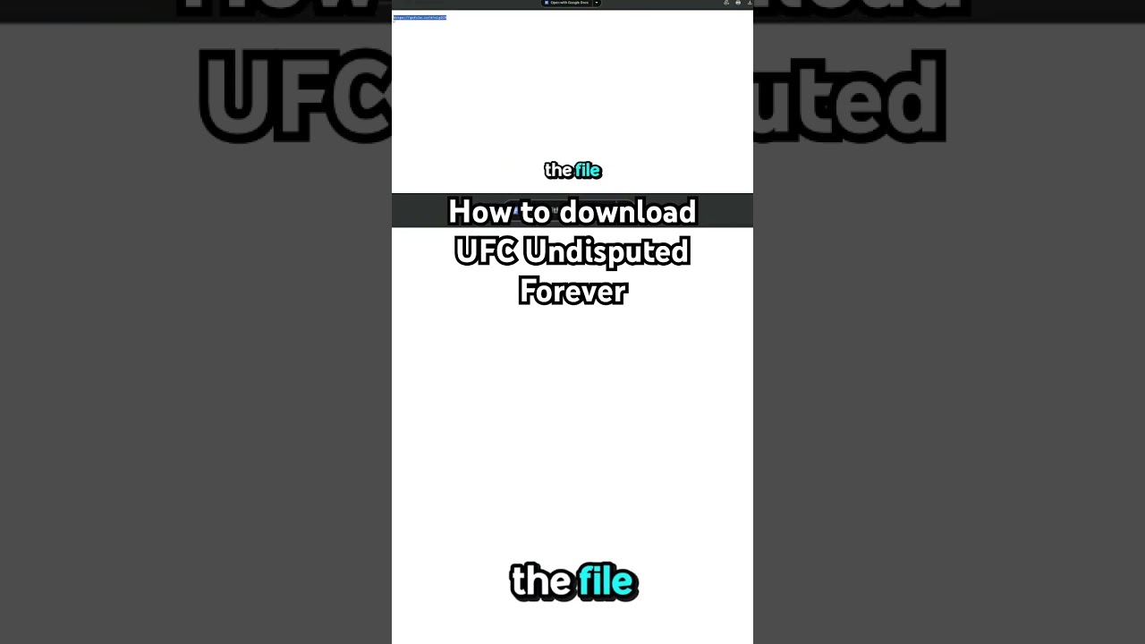 How to download UFC Undisputed Forever