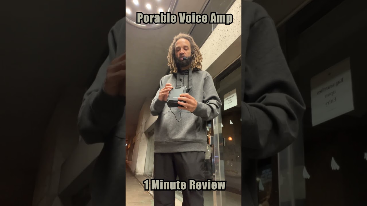 1 Minute Review Portable Voice AMP #onthecomeup