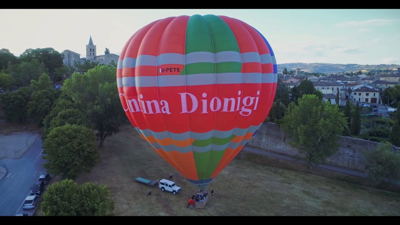 HOT AIR BALLOON RIDE AT ASSISI UMBRIA ITALY| BALLOON ADVENTURES ITALY