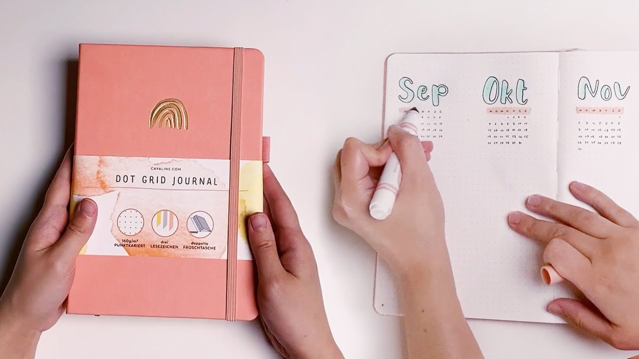 Mein neues Bullet Journal für Notizen | Cayaline Unboxing & Review (deutsch)