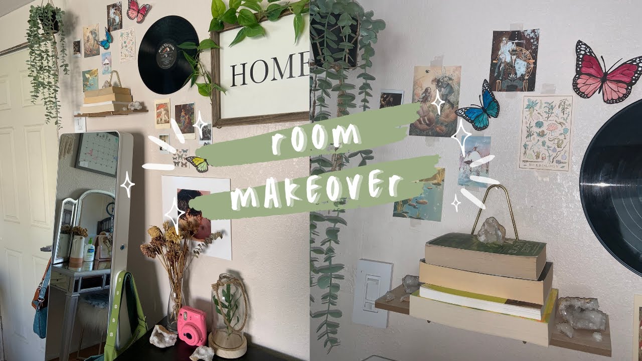 my room makeover! (cottagecore and fairycore) 🧚🏼‍♀️🍄🦋