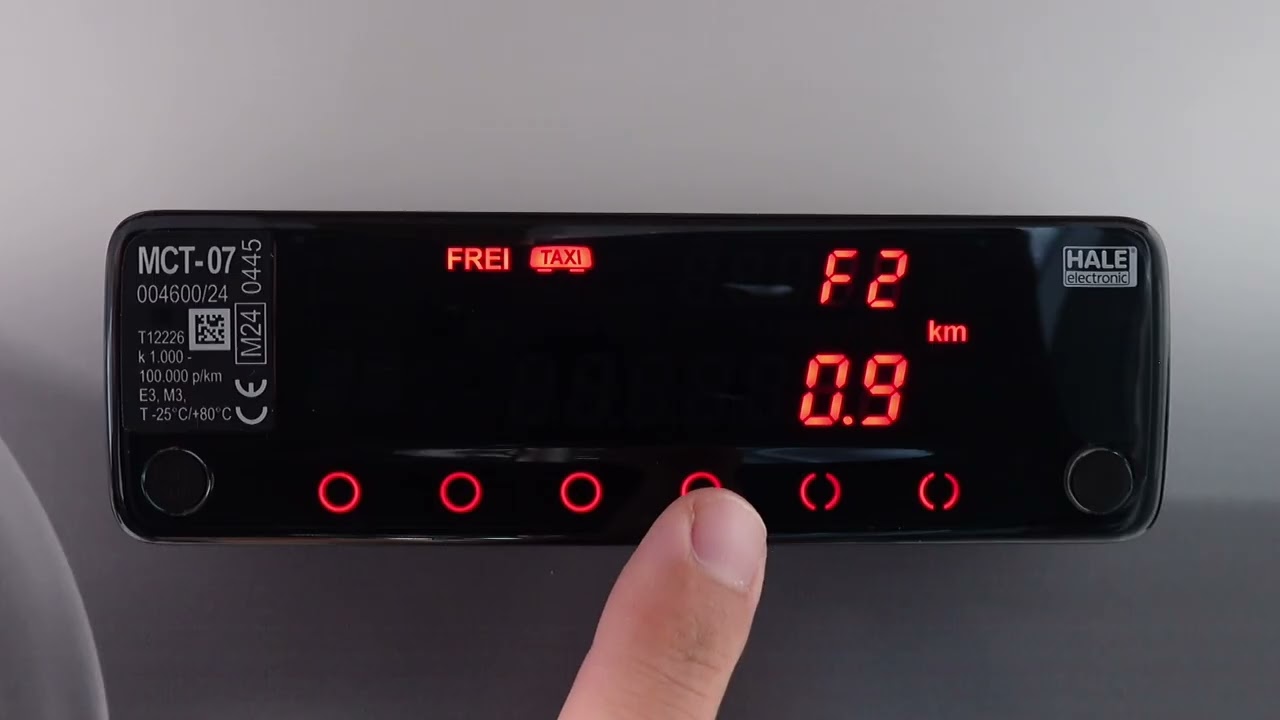 HALE Taxameter MCT-07 - Kontrollzähler ablesen