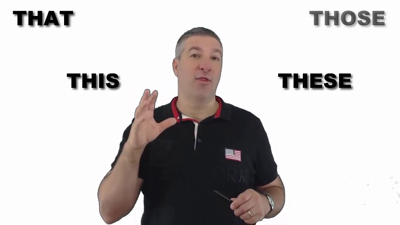 THIS, THAT, THESE, THOSE - PRONOMES DEMONSTRATIVOS