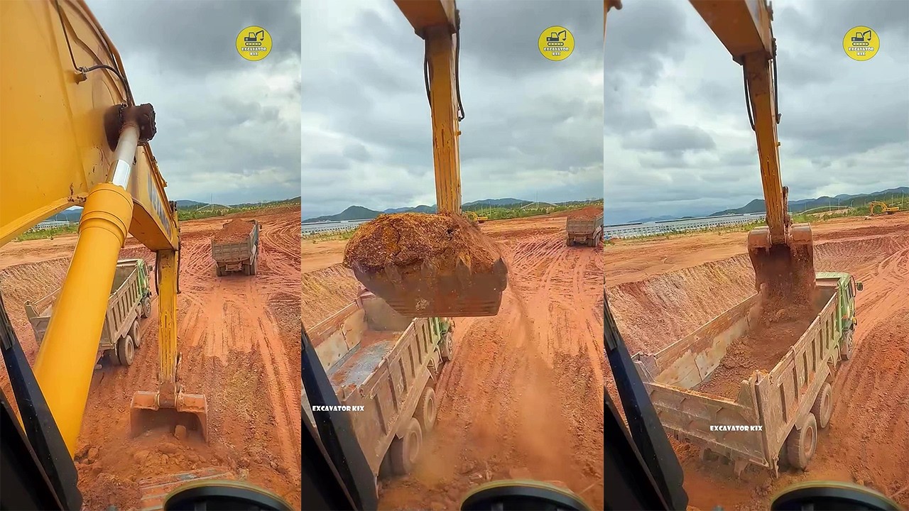 How To Excavators Load Soil Onto Trucks Professionally P1646