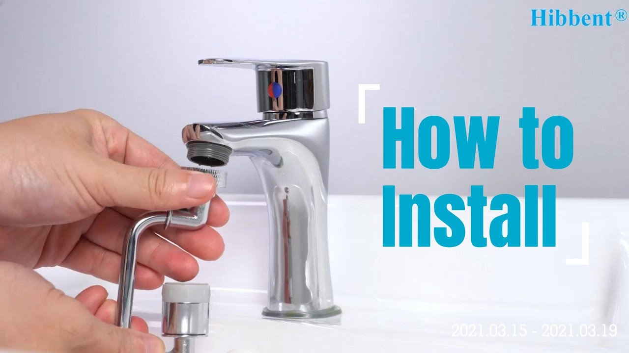 How to Install Hibbent 1080&deg; Swivel Faucet Aerator - Installation Tutorial, Kitchen Remodel