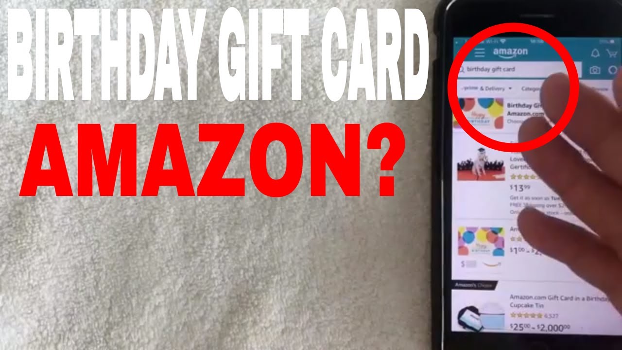 ✅  Birthday Gift Card On Amazon - 3 Tips 🔴