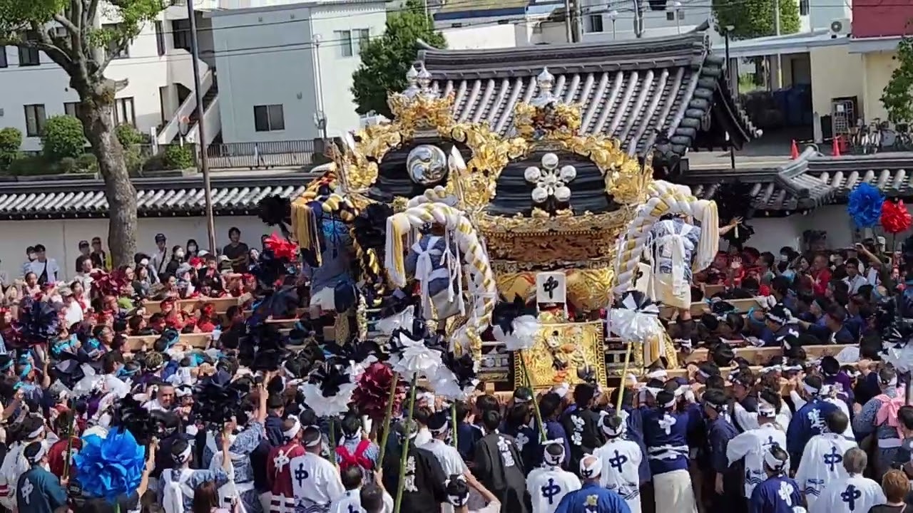 2024年10月15日　大塩天満宮秋季例大祭　本宮　東之丁宮入～三台練　ノーカット版
