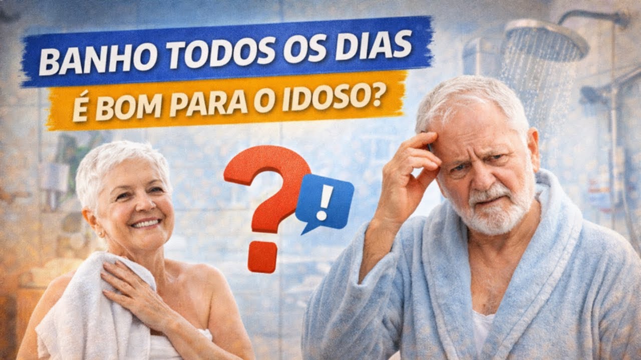 IDOSO PODE DEIXAR DE TOMAR BANHO TODO DIA? O QUE REALMENTE IMPORTA
