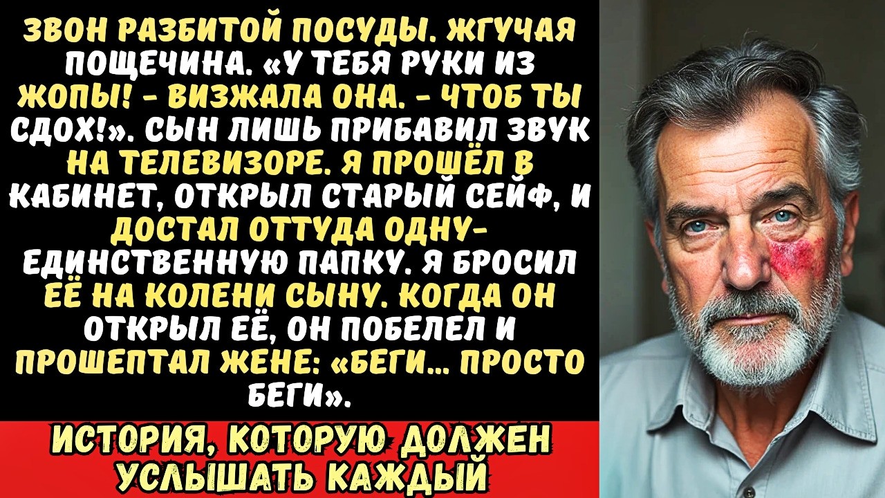 Невестка ударила меня по лицу за то, что я уронил кружку. Я лишь улыбнулся и подошёл к сейфу…