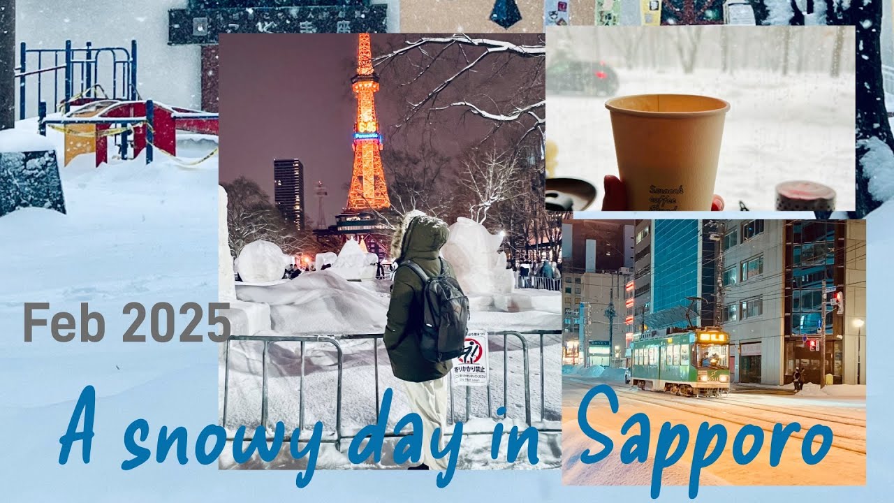 #29 Japan | A snowy February day in Sapporo with Coffee, Soup curry and Snow Festival