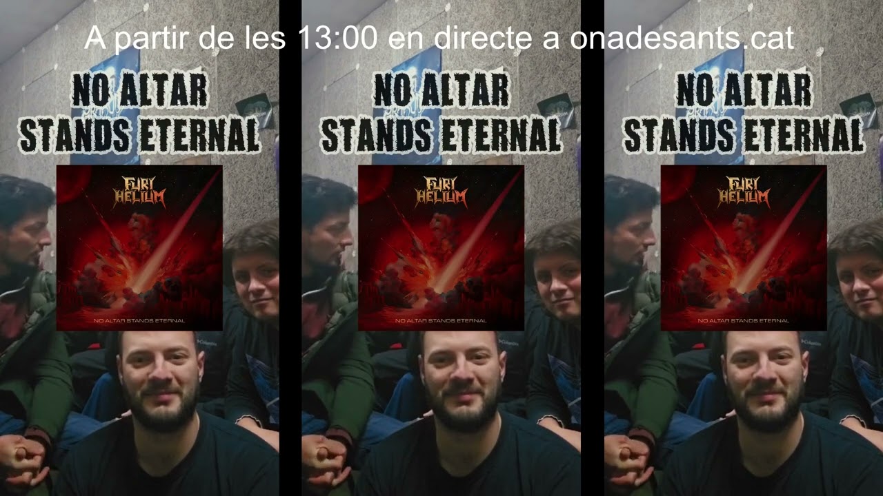 Aquest dissabte entrevista a FURI HELIUM sobre No Altar Stands Eternal